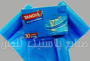 Large blue garbage bags roll - box
